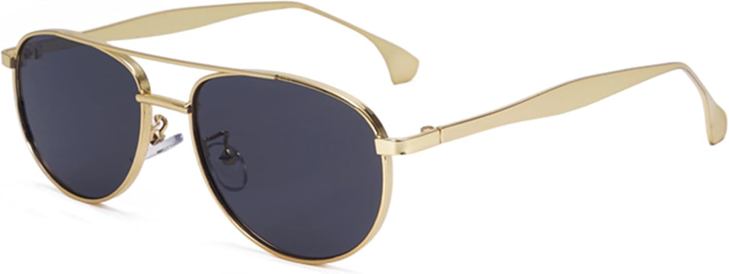 bullabulling Винтажные уникальные металлические солнцезащитные очки с двойной перемычкой для женщин и мужчин, защита от УФ-излучения UV400, для активного отдыха, унисекс, Gold Grey
bullabulling Винтажные уникальные металлические солнцезащитные очки с двойной перемычкой для женщин и мужчин, защита от УФ-излучения UV400, для активного отдыха, унисекс, Gold Grey