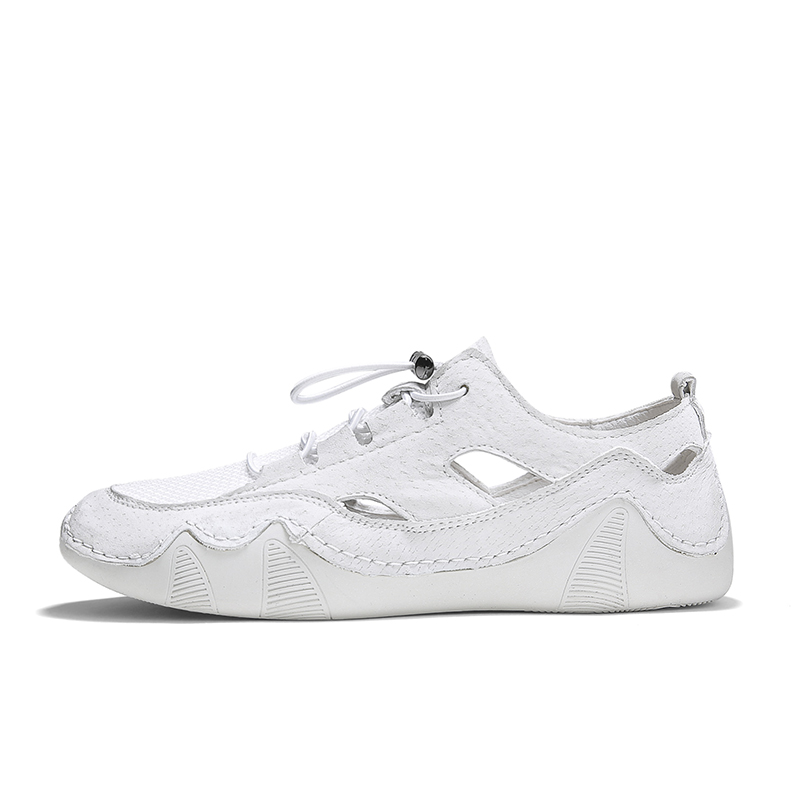 Kung Fu partners Мужские белые дышащие низкие повседневные кроссовки устойчивые к истиранию, цвет White 
Kung Fu partners Мужские белые дышащие низкие повседневные кроссовки устойчивые к истиранию, цвет White