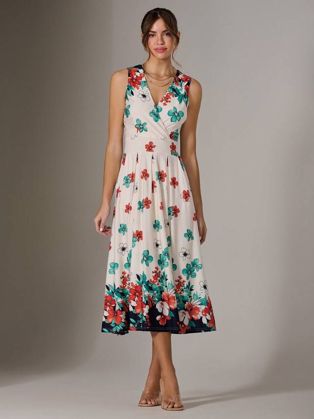 Платье миди без рукавов из джерси с цветочным рисунком Jolie Moi, белый/разноцветный
Платье миди без рукавов из джерси с цветочным рисунком Jolie Moi, белый/разноцветный