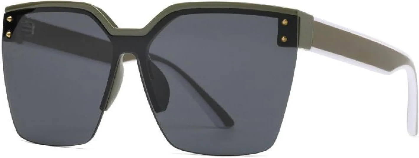 Солнцезащитные очки для женщин UV400, мужские, увеличенного размера, полуободковые, для кемпинга, пляжа, вечеринок и путешествий TVTBBVV, Bright Green Gray
Солнцезащитные очки для женщин UV400, мужские, увеличенного размера, полуободковые, для кемпинга, пляжа, вечеринок и путешествий TVTBBVV, Bright Green Gray