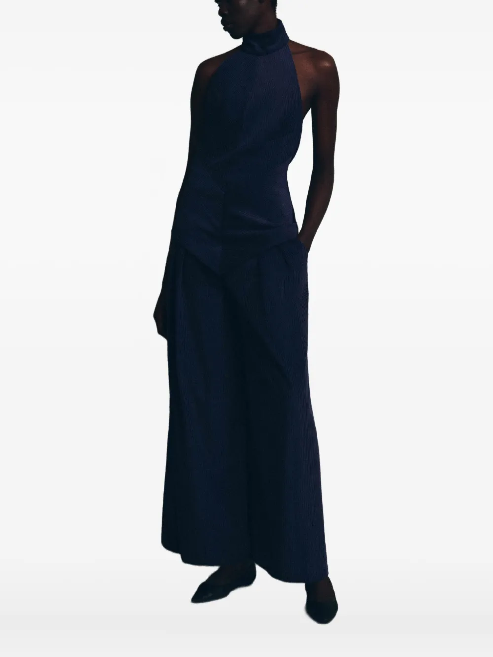 Вельветовый топ с вырезом халтер Rosie Assoulin, синий
Вельветовый топ с вырезом халтер Rosie Assoulin, синий