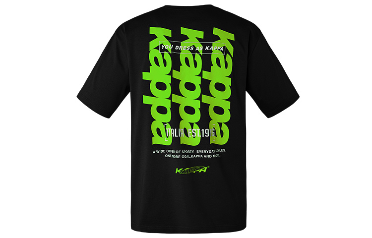 Футболка унисекс Kappa, черная-990 
Футболка унисекс Kappa, черная-990