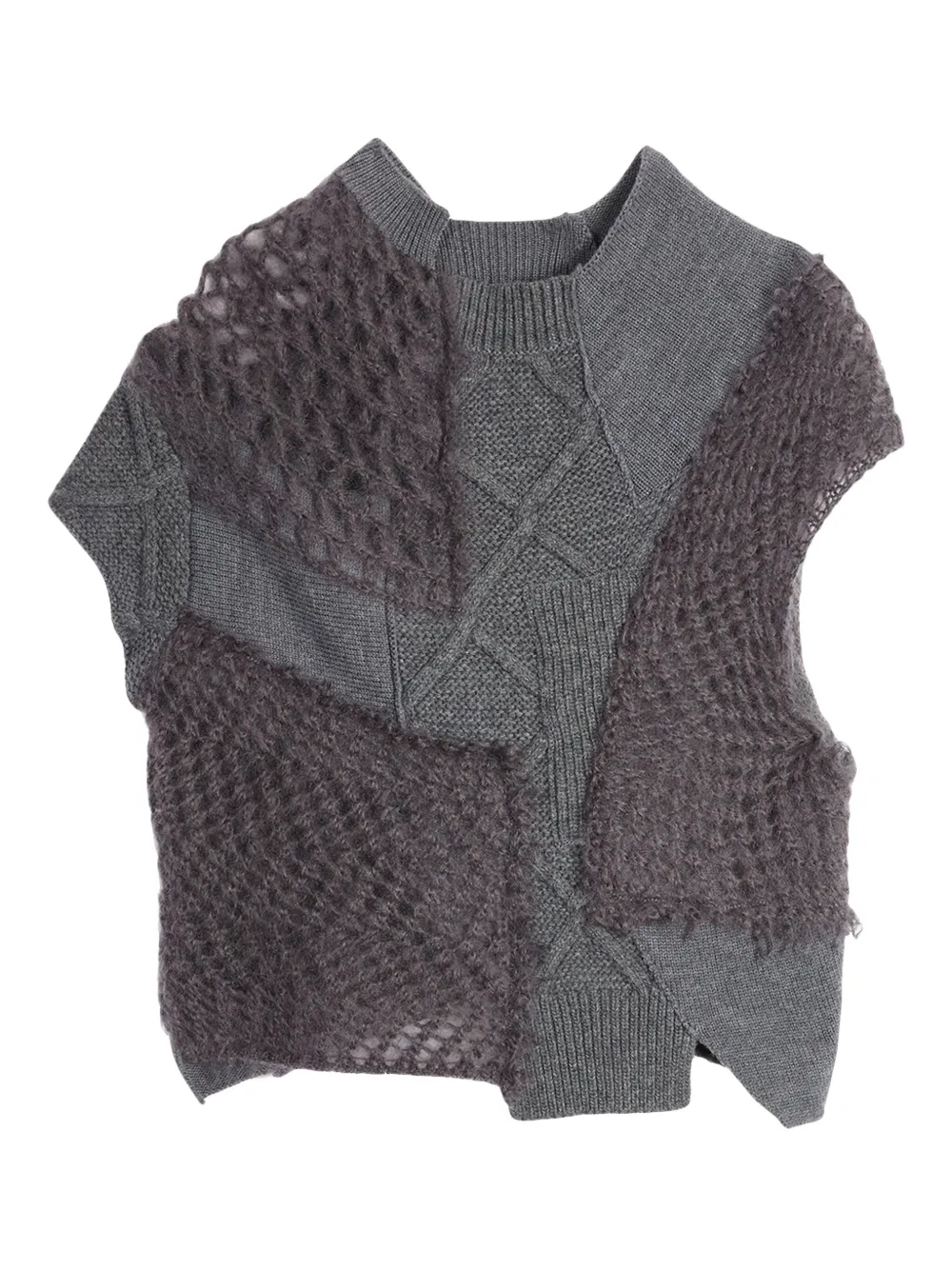 Свитер в технике пэчворк Ports 1961, серый
Свитер в технике пэчворк Ports 1961, серый