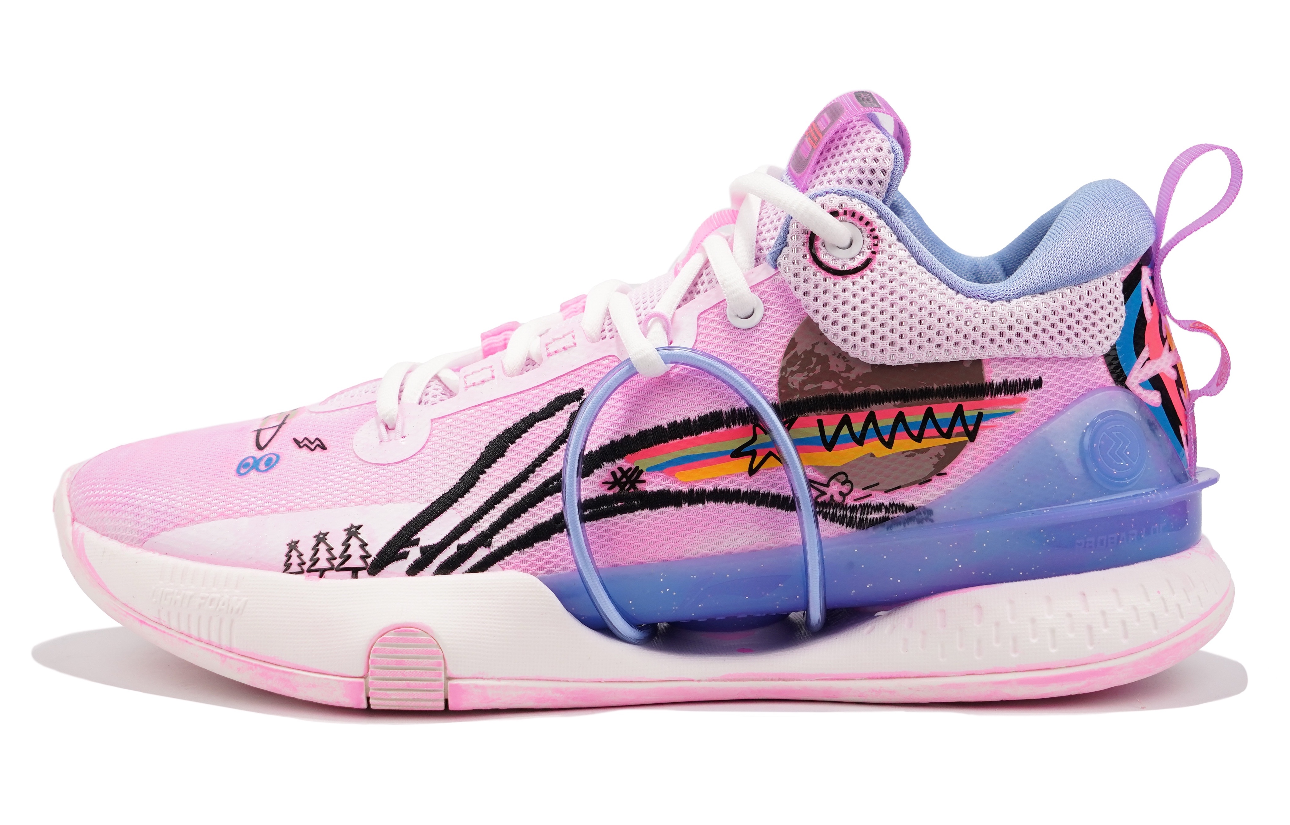 LINING Баскетбольные кроссовки Speed 8 с амортизацией, противоскользящие и износостойкие, низкие, мужские, цвет синий/розовый
LINING Баскетбольные кроссовки Speed 8 с амортизацией, противоскользящие и износостойкие, низкие, мужские, цвет синий/розовый