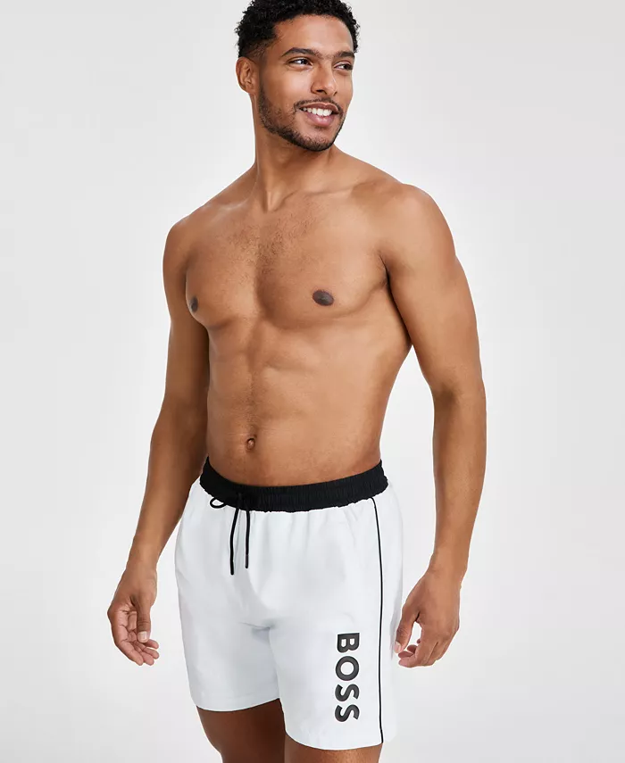 Мужские плавки с логотипом 6" Hugo Boss, белый
Мужские плавки с логотипом 6" Hugo Boss, белый