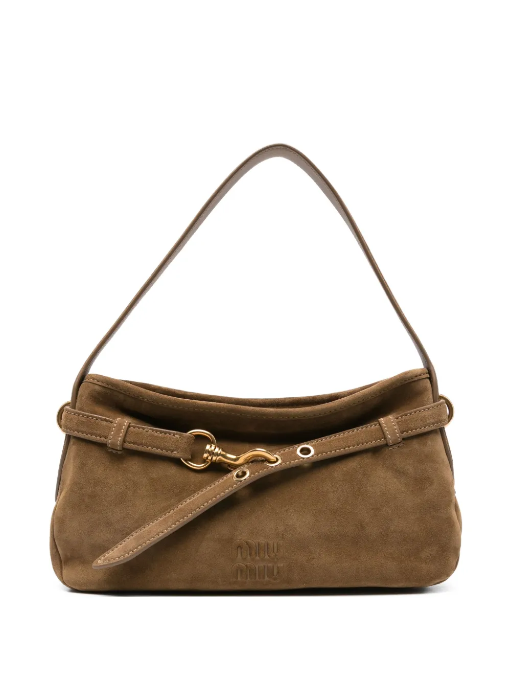Сумка через плечо из замши Aventure MIU MIU, коричневый
Сумка через плечо из замши Aventure MIU MIU, коричневый