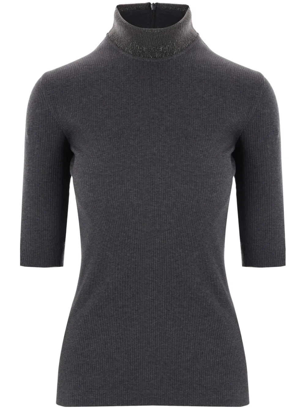 Топ с декором Monili Brunello Cucinelli, серый
Топ с декором Monili Brunello Cucinelli, серый