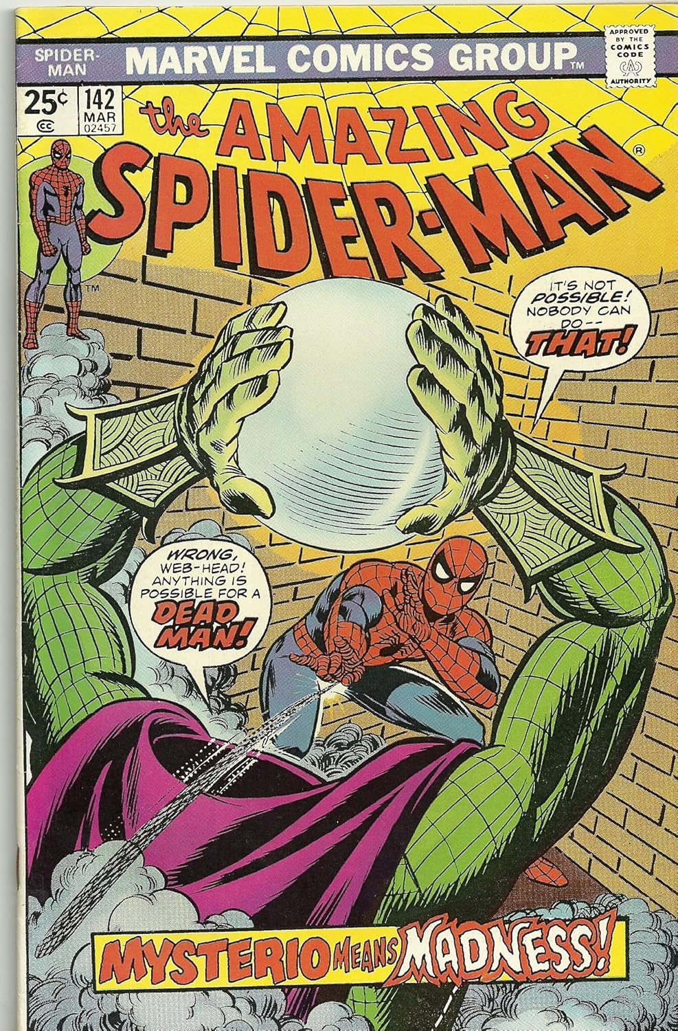 Amazing Spider-man #142 "1st Appearance Gwen Stacy (Clone)" (MARVEL COMICS)
Amazing Spider-man #142 "1st Appearance Gwen Stacy (Clone)" (MARVEL COMICS)