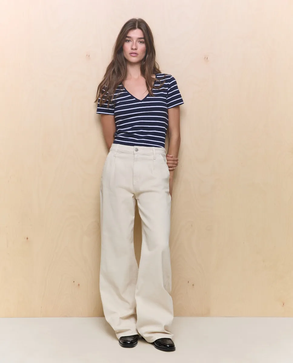 Широкие женские брюки с складками Easy Wear, экрю
Широкие женские брюки с складками Easy Wear, экрю