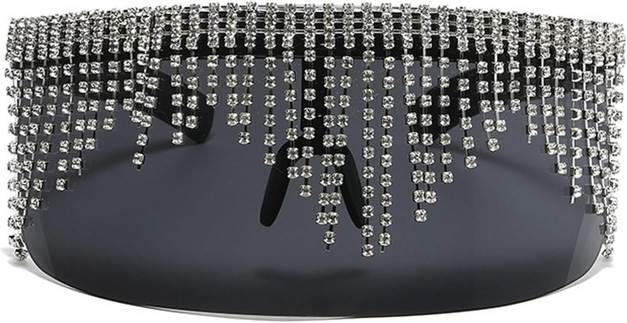 Солнцезащитные очки с лавровым щитом и козырьком, украшенные стразами, большие солнцезащитные очки для мужчин и женщин, с бриллиантовой маской и защитой от УФ-излучения UV400 laureles, Grey
Солнцезащитные очки с лавровым щитом и козырьком, украшенные стразами, большие солнцезащитные очки для мужчин и женщин, с бриллиантовой маской и защитой от УФ-излучения UV400 laureles, Grey