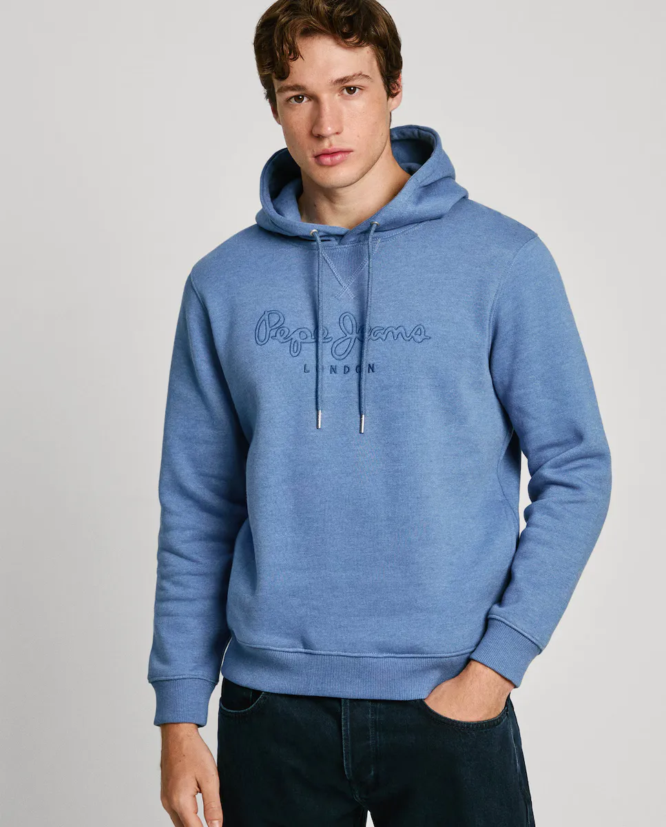 Мужская толстовка с регулируемым капюшоном и вышитым логотипом Pepe Jeans, синий
Мужская толстовка с регулируемым капюшоном и вышитым логотипом Pepe Jeans, синий
