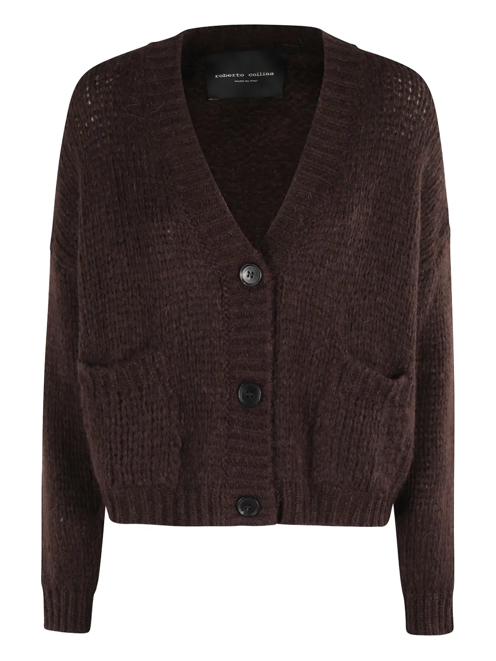 Кардиган на пуговицах Roberto Collina, коричневый
Кардиган на пуговицах Roberto Collina, коричневый