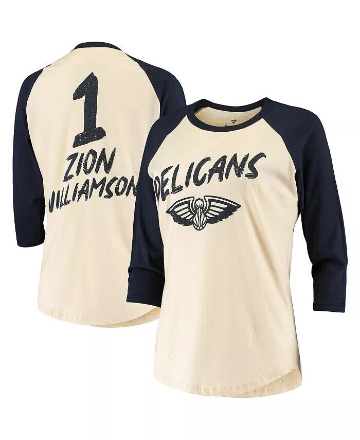 Женская футболка Zion Williamson Cream New Orleans Pelicans реглан с рукавами 3/4 Fanatics
Женская футболка Zion Williamson Cream New Orleans Pelicans реглан с рукавами 3/4 Fanatics