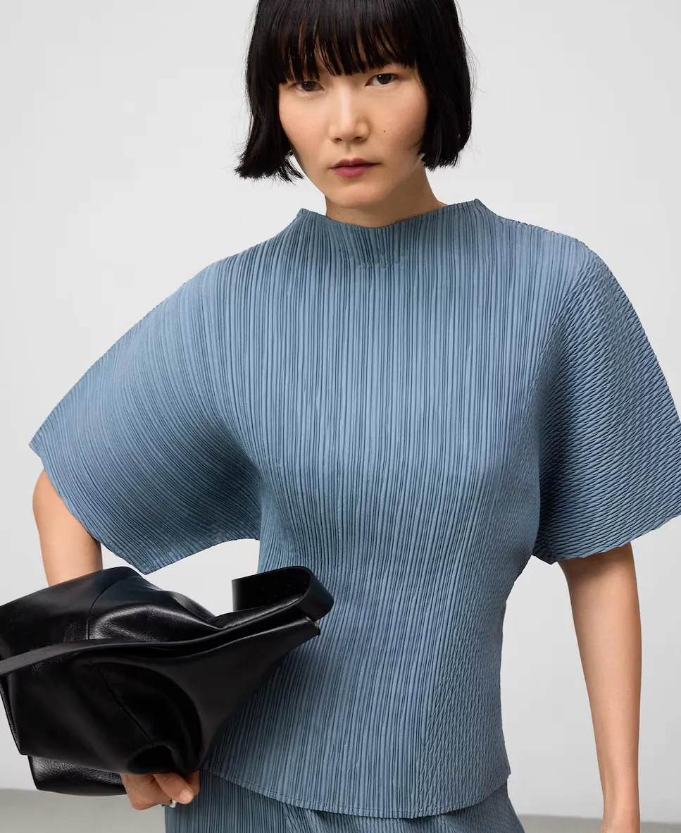 Женский топ из крепа с воротником перкинс Adolfo Dominguez, серый/синий
Женский топ из крепа с воротником перкинс Adolfo Dominguez, серый/синий