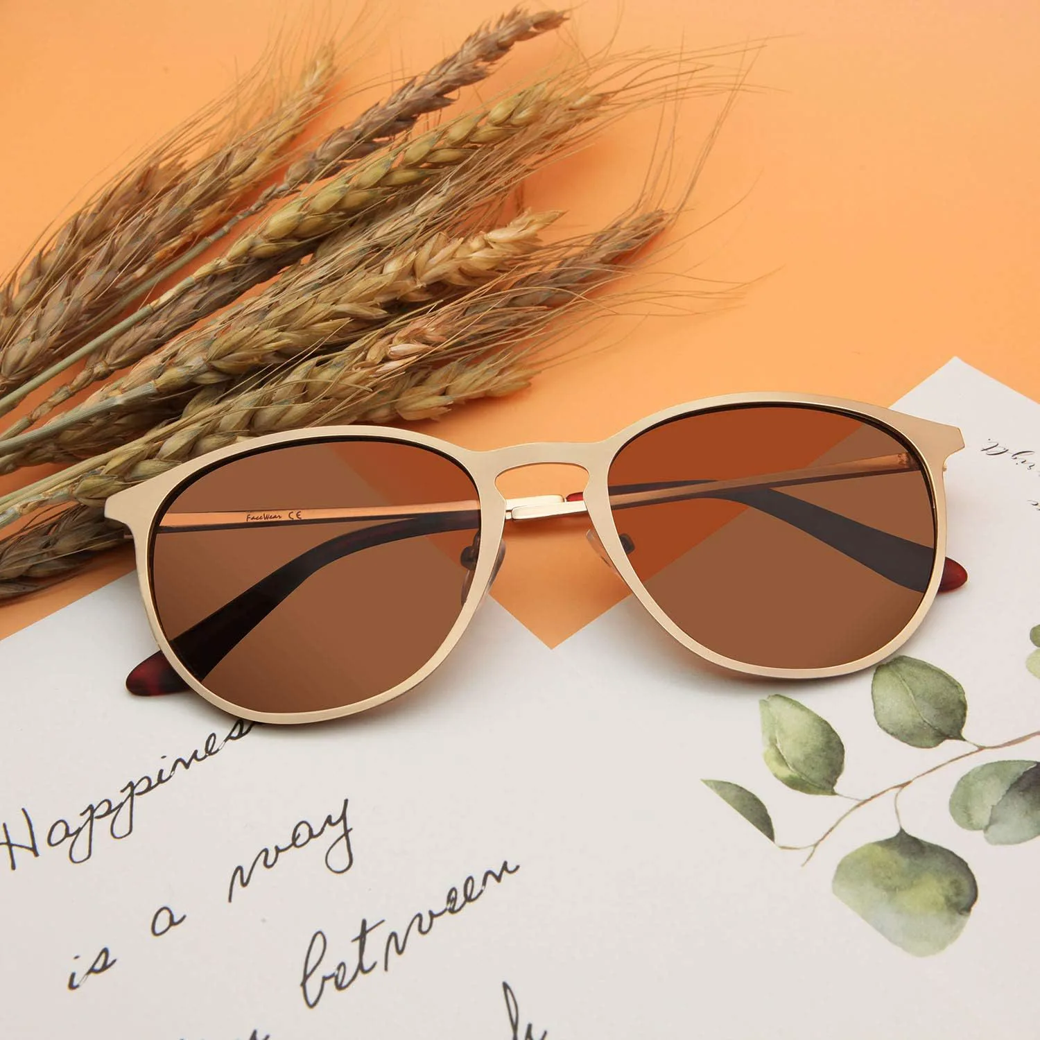 Классические круглые солнцезащитные очки в стиле ретро с линзами UV400, металлическая оправа, для мужчин и женщин, модель FW1006 C2, золотистый цвет FaceWear, Gold
Классические круглые солнцезащитные очки в стиле ретро с линзами UV400, металлическая оправа, для мужчин и женщин, модель FW1006 C2, золотистый цвет FaceWear, Gold