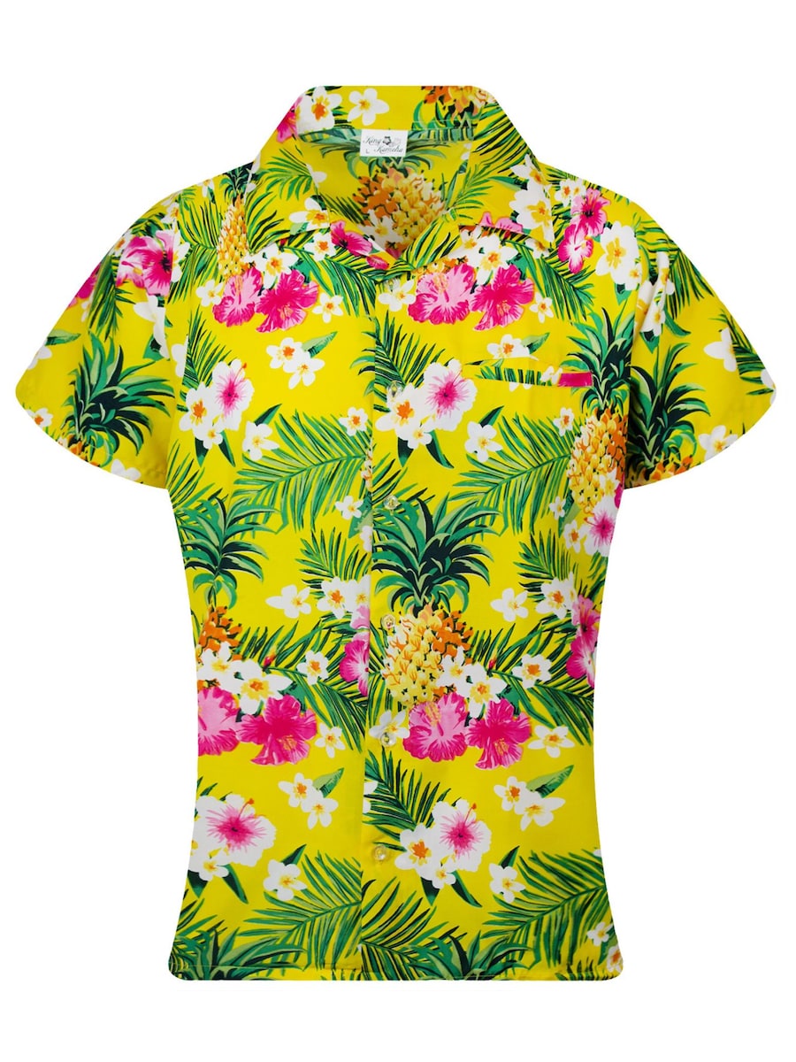 Блуза King Kameha Pineapple Flowers, желтый
Блуза King Kameha Pineapple Flowers, желтый