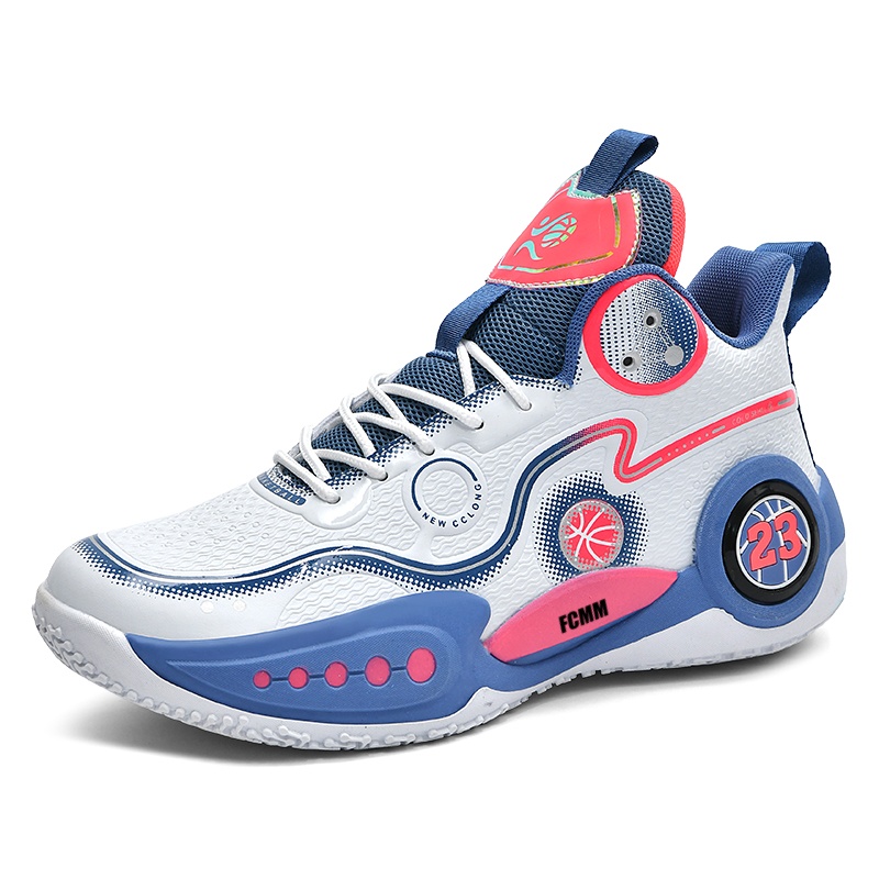Противоскользящие и дышащие баскетбольные кроссовки для детей FCMM, белый/синий
Противоскользящие и дышащие баскетбольные кроссовки для детей FCMM, белый/синий