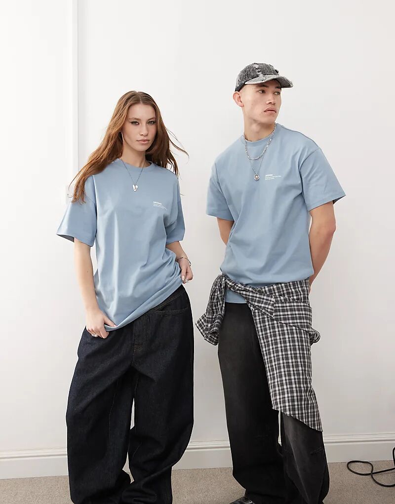 Футболка свободного кроя Trooper унисекс с логотипом спереди в голубом цвете Dr Denim
Футболка свободного кроя Trooper унисекс с логотипом спереди в голубом цвете Dr Denim