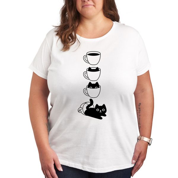 Футболка с принтом «Кот и кофе» Plus Licensed Character, белый
Футболка с принтом «Кот и кофе» Plus Licensed Character, белый