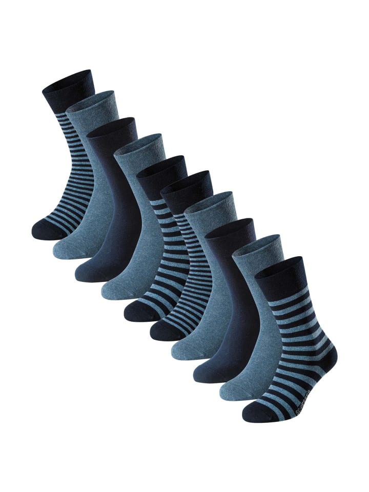 Schiesser Носки, упаковка из 10 штук, сине-полосатые
Schiesser Носки, упаковка из 10 штук, сине-полосатые