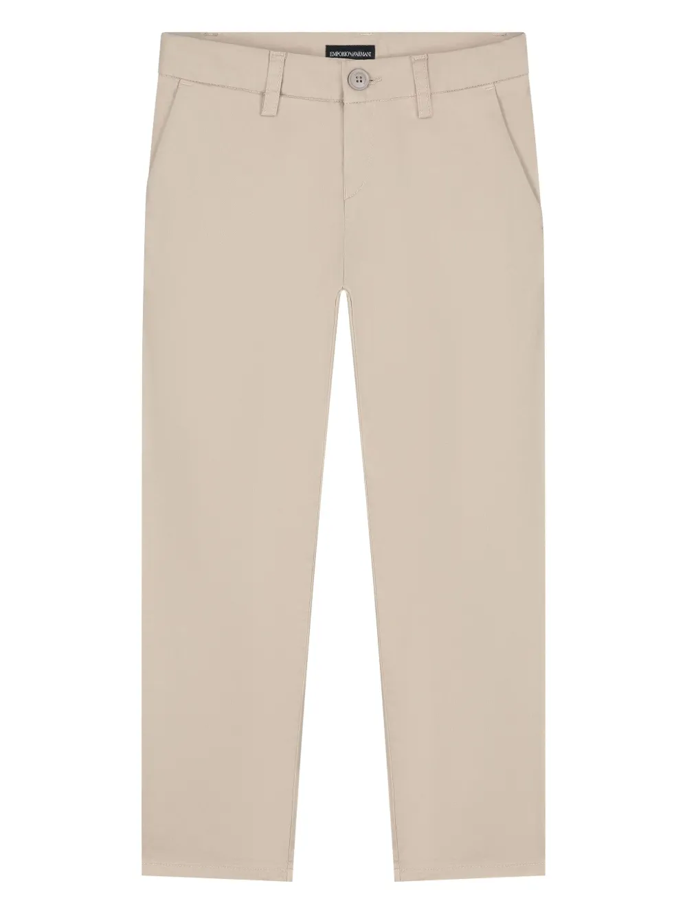 Брюки чинос с вышитым логотипом Emporio Armani Kids, нейтральный
Брюки чинос с вышитым логотипом Emporio Armani Kids, нейтральный