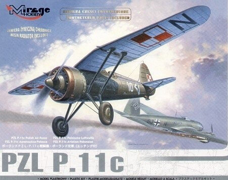 Mirage, Pzl P.11C Series 09, Модельный комплект, 14+
Mirage, Pzl P.11C Series 09, Модельный комплект, 14+