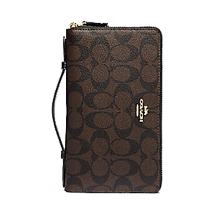 COACH Кожаный клатч-кошелек Canvas для мужчин коричневый
COACH Кожаный клатч-кошелек Canvas для мужчин коричневый