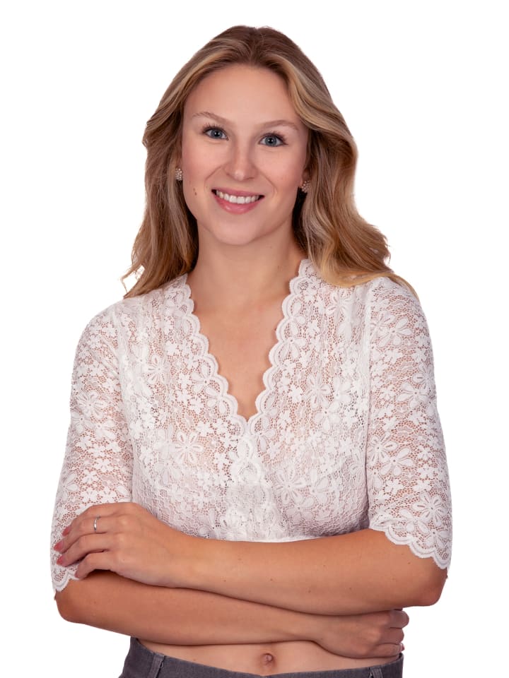 Блузка Dirndl Thesi белого цвета Edelnice
Блузка Dirndl Thesi белого цвета Edelnice