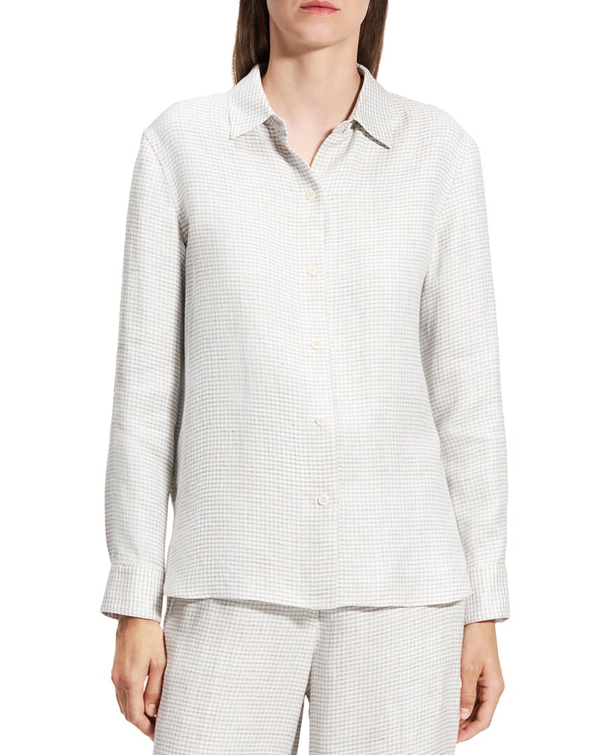 Теория Льняная смесь Прямой топ Theory, серый
Теория Льняная смесь Прямой топ Theory, серый