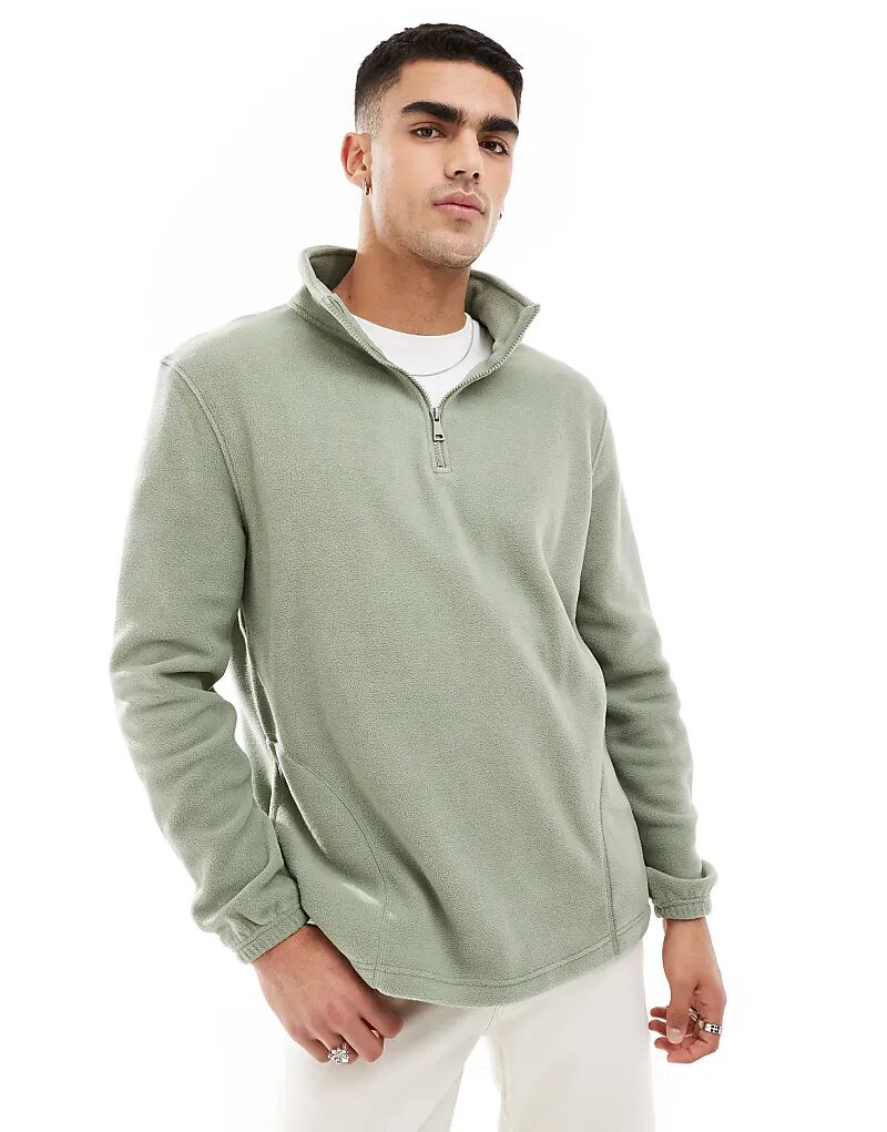 Толстовка Brave Soul из флиса свободного кроя с застежкой-молнией на половину длины, цвет шалфей
Толстовка Brave Soul из флиса свободного кроя с застежкой-молнией на половину длины, цвет шалфей