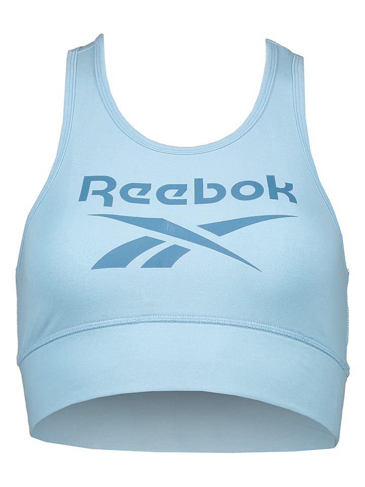 Спортивный бюстгальтер Reebok, светло-синий 
Спортивный бюстгальтер Reebok, светло-синий