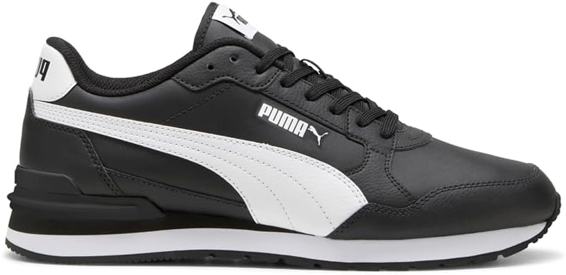 Мужские кроссовки PUMA St Runner V4 из кожи на шнуровке, повседневные - черные
Мужские кроссовки PUMA St Runner V4 из кожи на шнуровке, повседневные - черные