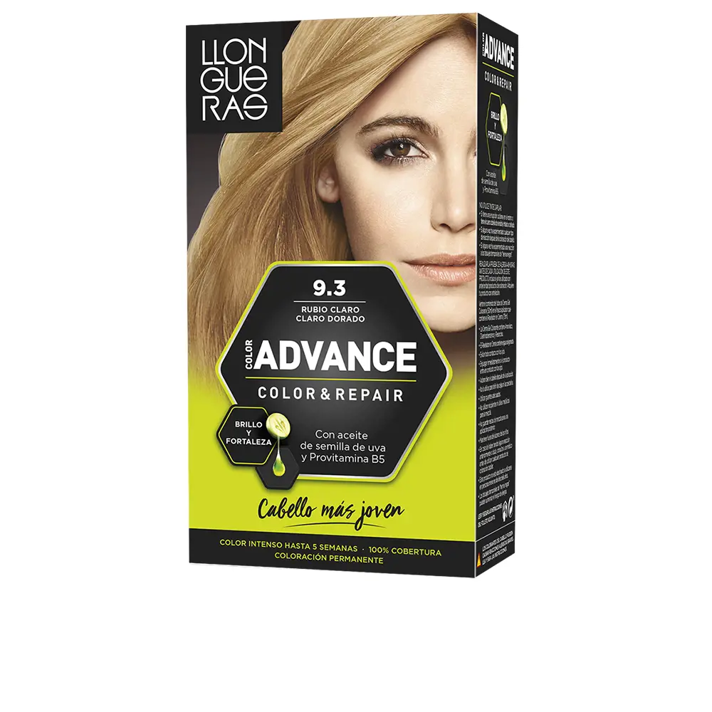 Краска для волос Color advance Llongueras, цвет 9,3-rubio claro claro dorado, 1 шт.
Краска для волос Color advance Llongueras, цвет 9,3-rubio claro claro dorado, 1 шт.