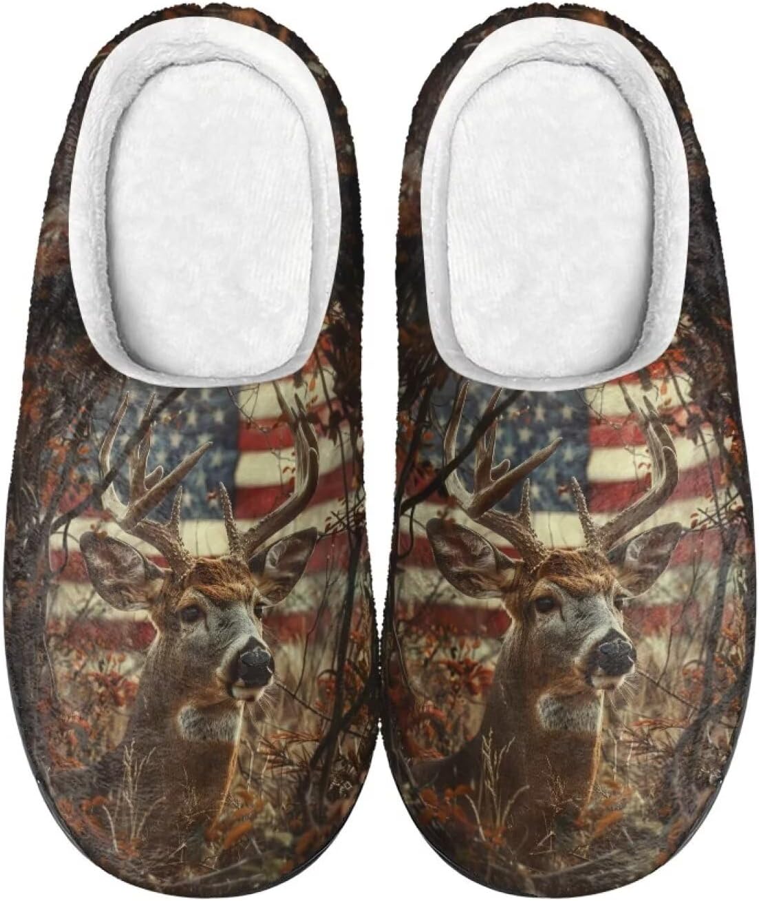 Тапочки Xpyiqun для женщин и мужчин, домашние слипоны, пушистые теплые зимние тапочки, размер 4-12, American Flag Deer Camo Hunting
Тапочки Xpyiqun для женщин и мужчин, домашние слипоны, пушистые теплые зимние тапочки, размер 4-12, American Flag Deer Camo Hunting