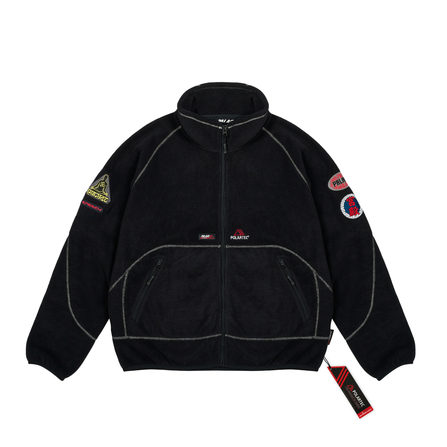 PALACE Полартек полная молния воронка, Black
PALACE Полартек полная молния воронка, Black