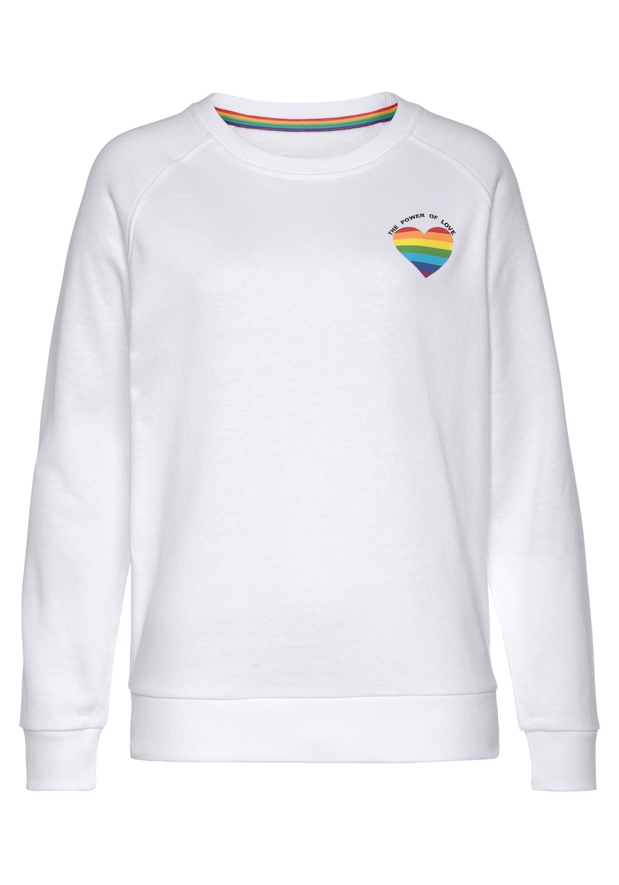 Толстовка LASCANA, белый
Толстовка LASCANA, белый