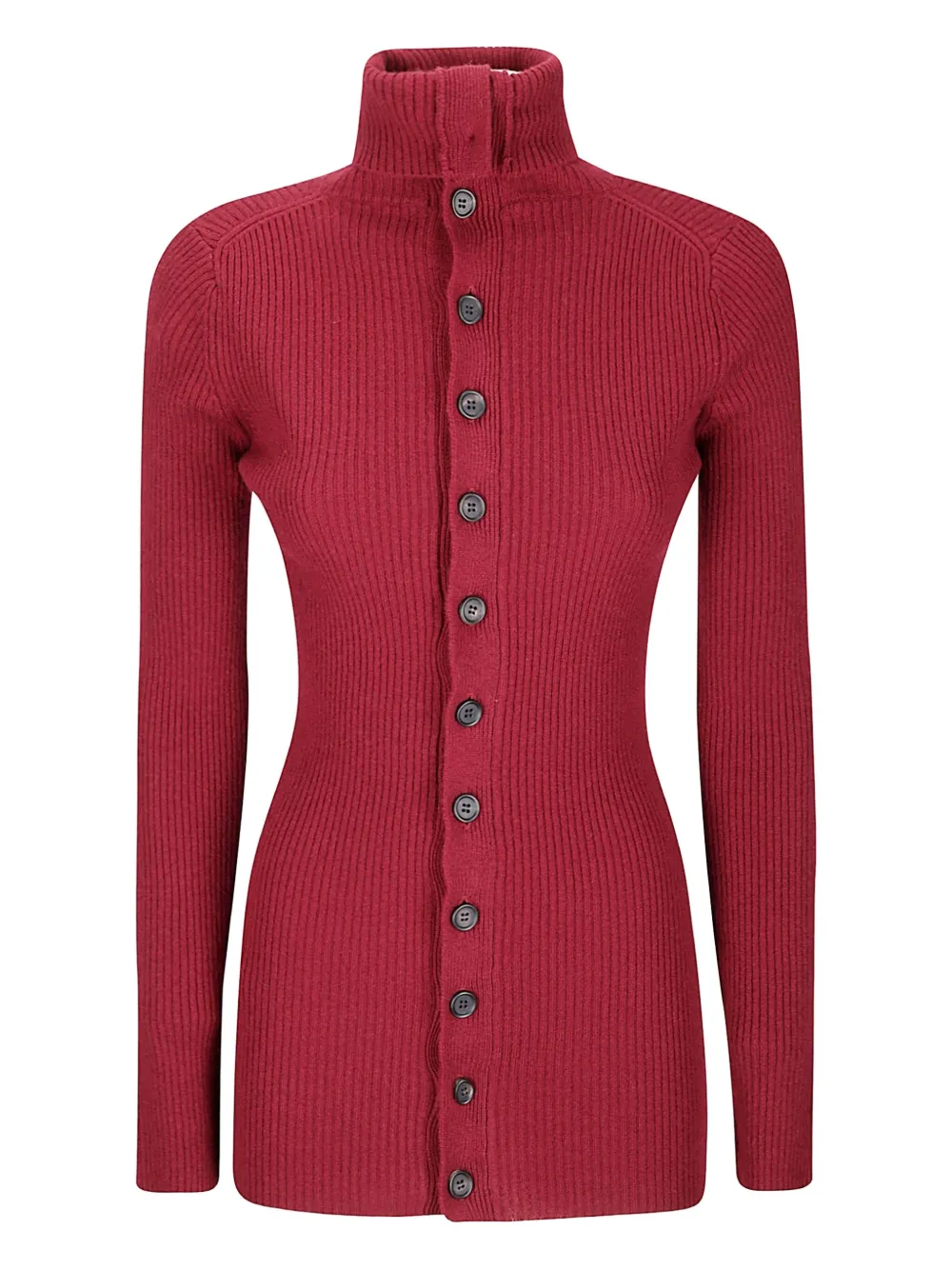 Ребристый свитер с высоким воротом Yohji Yamamoto, красный
Ребристый свитер с высоким воротом Yohji Yamamoto, красный