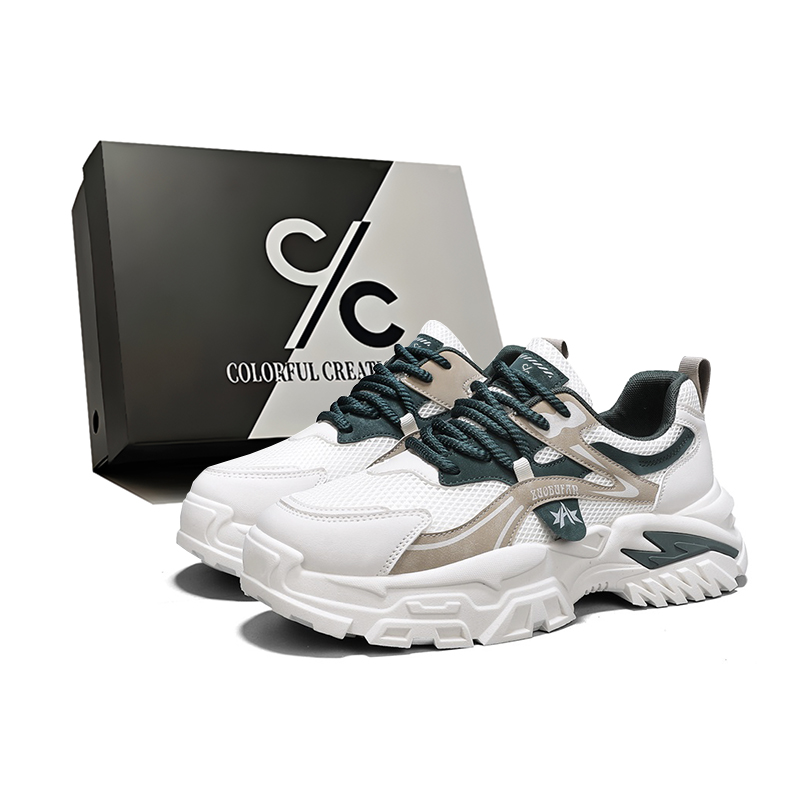 Кроссовки мужские, увеличивающие рост, износостойкие, легкие, нескользящие, низкие, массивные Colorful Creations, White Khaki
Кроссовки мужские, увеличивающие рост, износостойкие, легкие, нескользящие, низкие, массивные Colorful Creations, White Khaki