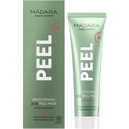 MÁDARA Organic Skincare Осветляющая маска-пилинг для лица с AHA-кислотами, 60 мл, с фруктовыми кислотами, витамином С и молочной кислотой, отшелушивающая, осветляющая, веганская, сертифицирована Ecocert
MÁDARA Organic Skincare Осветляющая маска-пилинг для лица с AHA-кислотами, 60 мл, с фруктовыми кислотами, витамином С и молочной кислотой, отшелушивающая, осветляющая, веганская, сертифицирована Ecocert