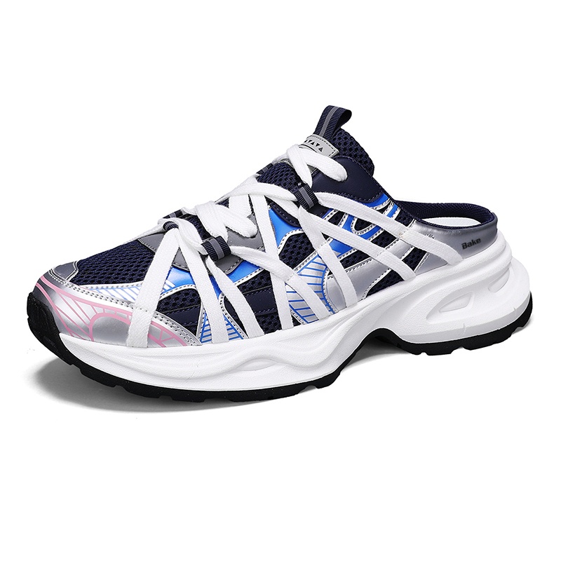 BAKE Мужские противоскользящие закрытые тапочки с устойчивостью к истиранию бело-голубые, цвет White Blue
BAKE Мужские противоскользящие закрытые тапочки с устойчивостью к истиранию бело-голубые, цвет White Blue