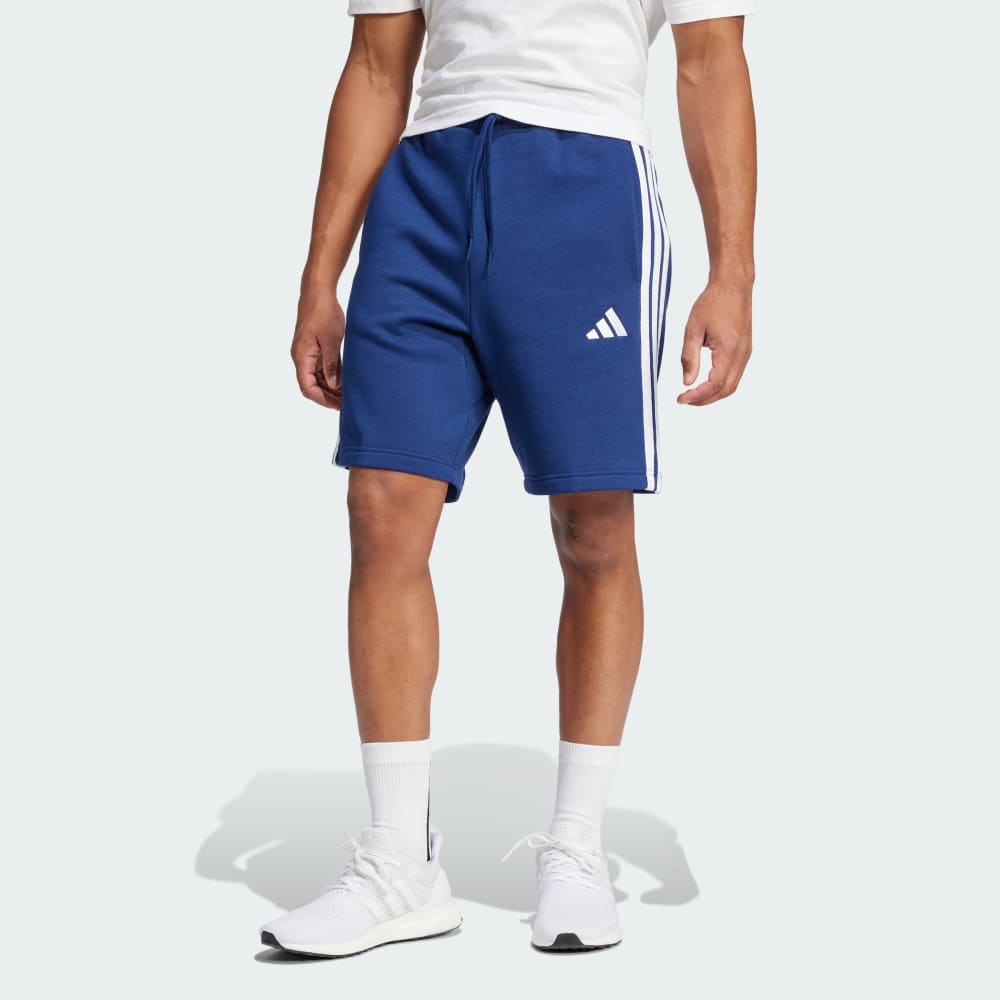 Шорты Adidas Essentials 3-Stripes Fleece Shorts, цвет Dark Blue/White
Шорты Adidas Essentials 3-Stripes Fleece Shorts, цвет Dark Blue/White