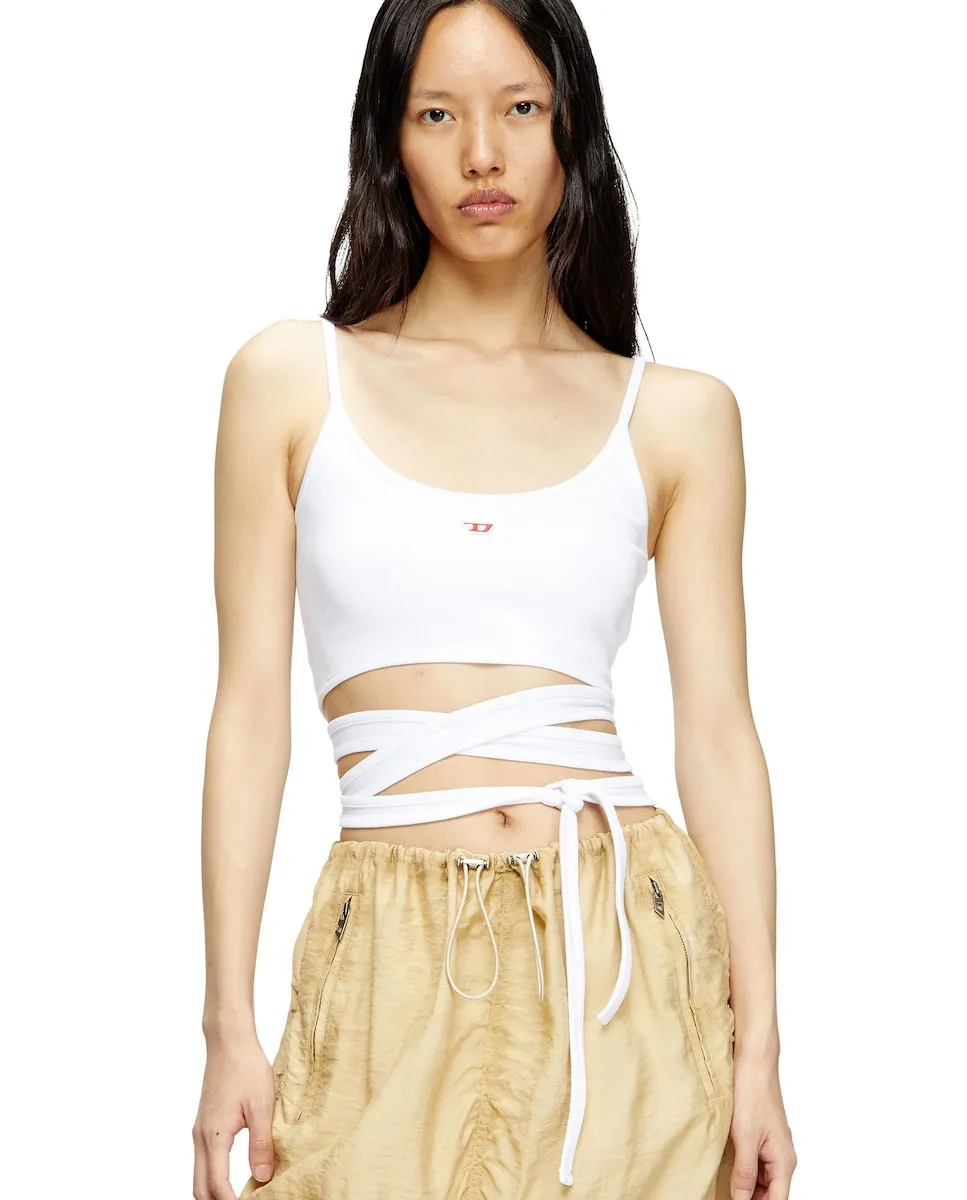 Женская майка DIESEL на бретелях с перекрещивающимися лямками Diesel, белый
Женская майка DIESEL на бретелях с перекрещивающимися лямками Diesel, белый