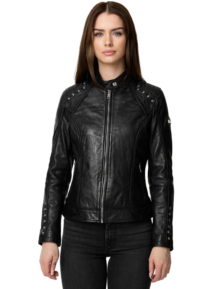 Кожаная куртка Tazzio, черный
Кожаная куртка Tazzio, черный