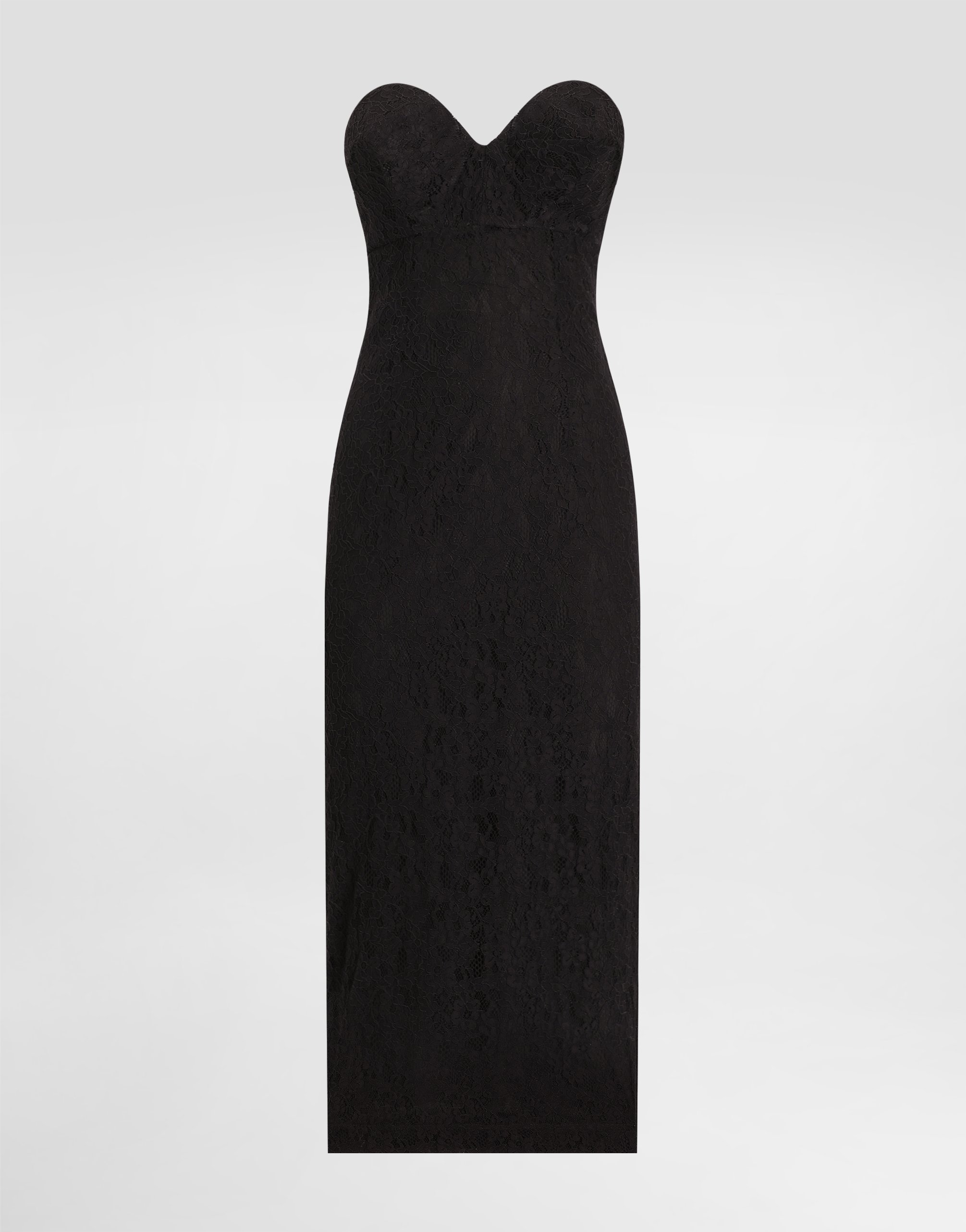 Кружевное платье без бретелек с коническими чашками Dolce & Gabbana, черный
Кружевное платье без бретелек с коническими чашками Dolce & Gabbana, черный
