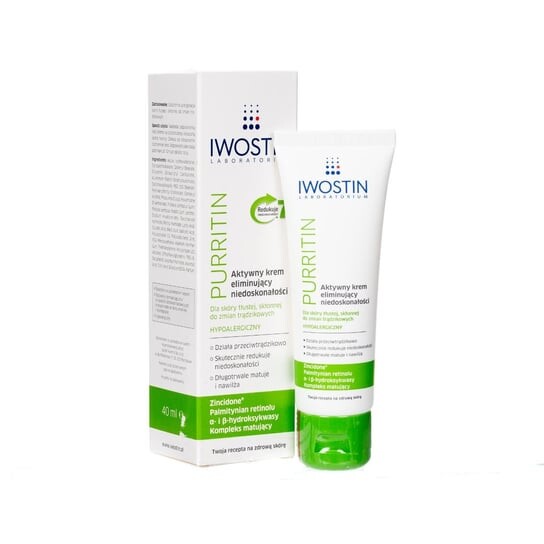 Активный крем устраняющий несовершенства на день, 40 мл Iwostin, Purritin
Активный крем устраняющий несовершенства на день, 40 мл Iwostin, Purritin