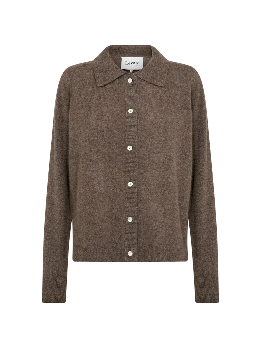 Вязаный кардиган Levete Room Eloise, коричневый
Вязаный кардиган Levete Room Eloise, коричневый