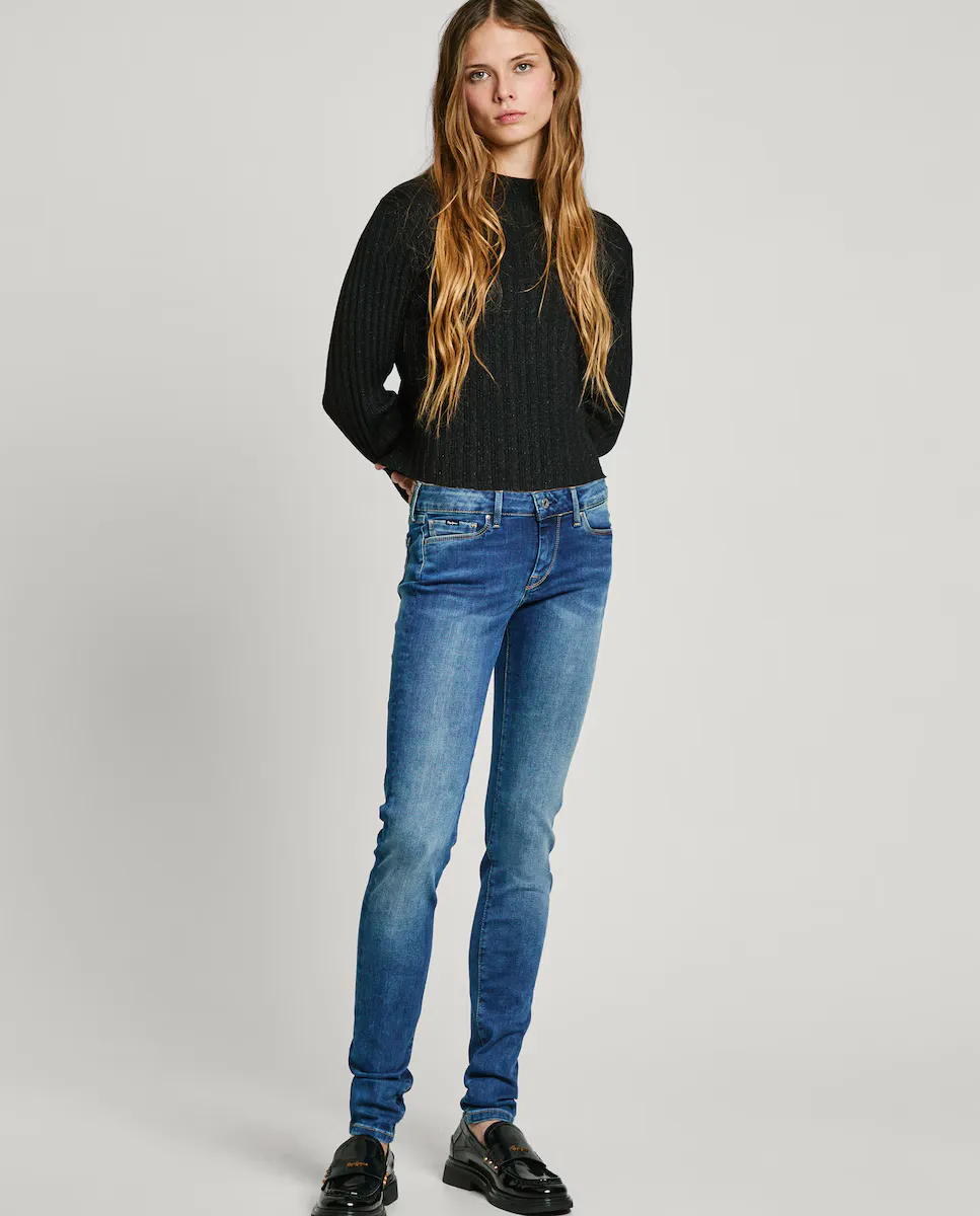 Женские джинсы скинни Soho со средней посадкой и эффектом потертости Pepe Jeans, синий
Женские джинсы скинни Soho со средней посадкой и эффектом потертости Pepe Jeans, синий