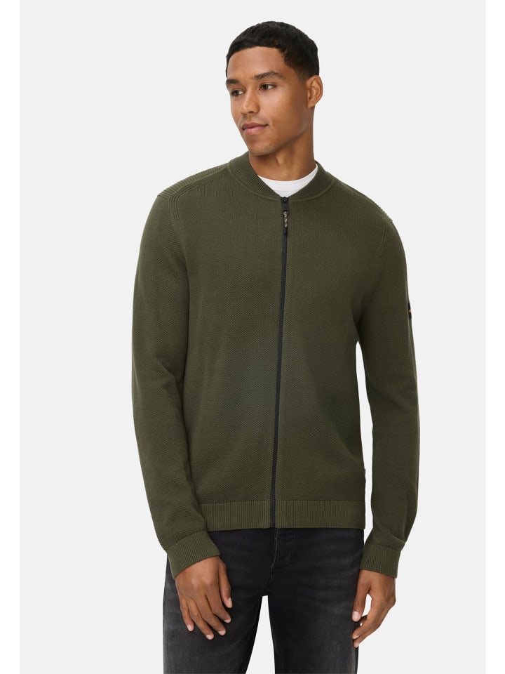 Кардиган в стиле бомбер цвета лесной зелени Camel Active
Кардиган в стиле бомбер цвета лесной зелени Camel Active