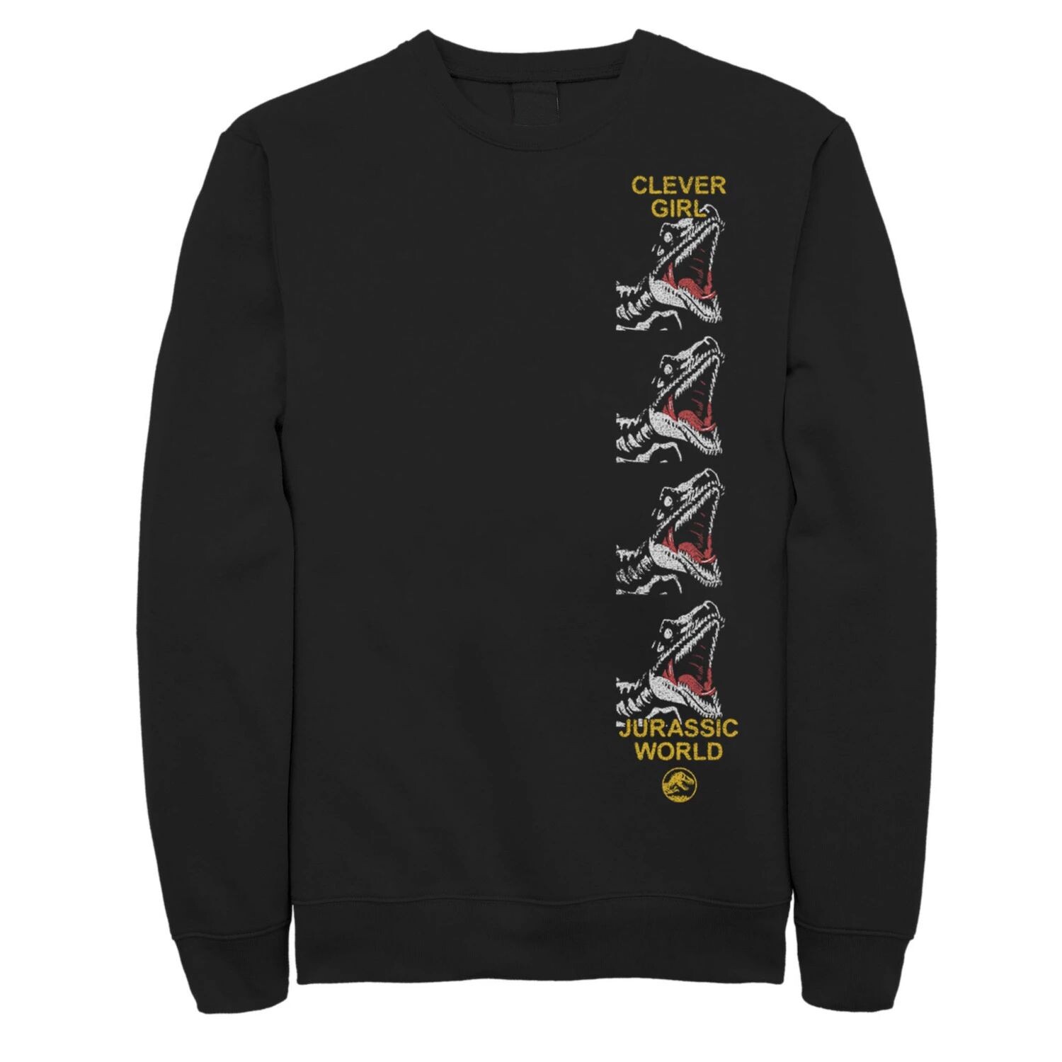 Мужской свитшот с принтом сбоку Jurassic World Clever Raptor Head Licensed Character, черный
Мужской свитшот с принтом сбоку Jurassic World Clever Raptor Head Licensed Character, черный