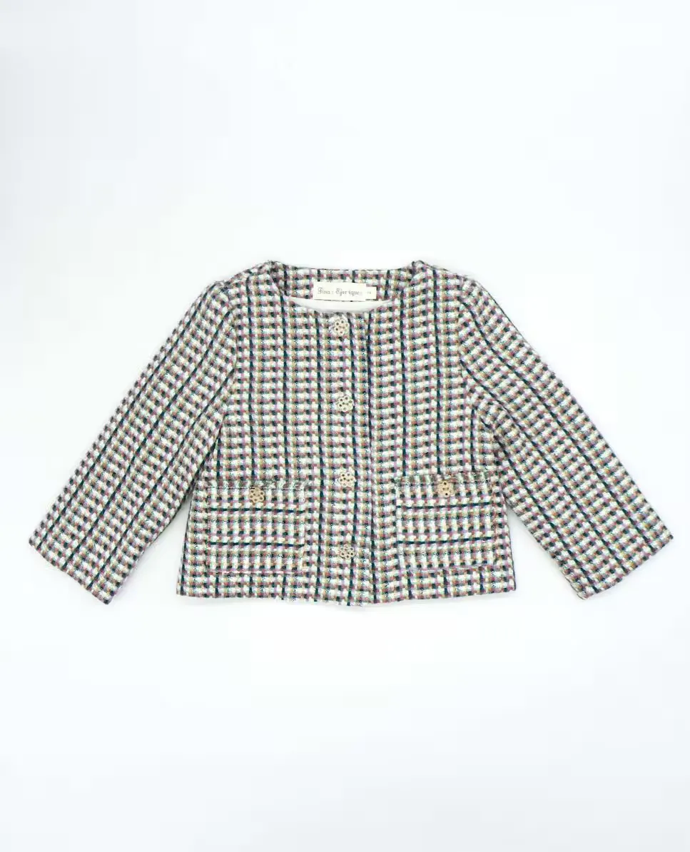 Твидовый жакет для девочки на пуговицах Fina Ejerique, мультиколор
Твидовый жакет для девочки на пуговицах Fina Ejerique, мультиколор